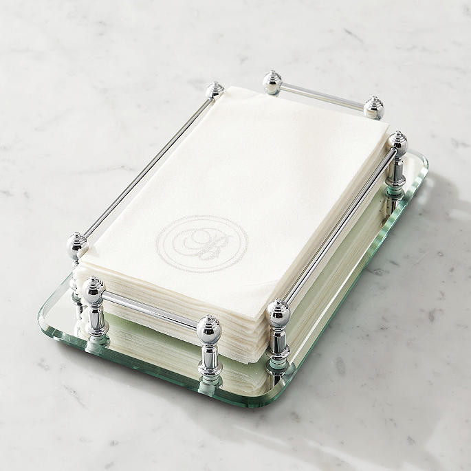 Single-Monogram Guest Towels, Set of 50 | Frontgate | Frontgate