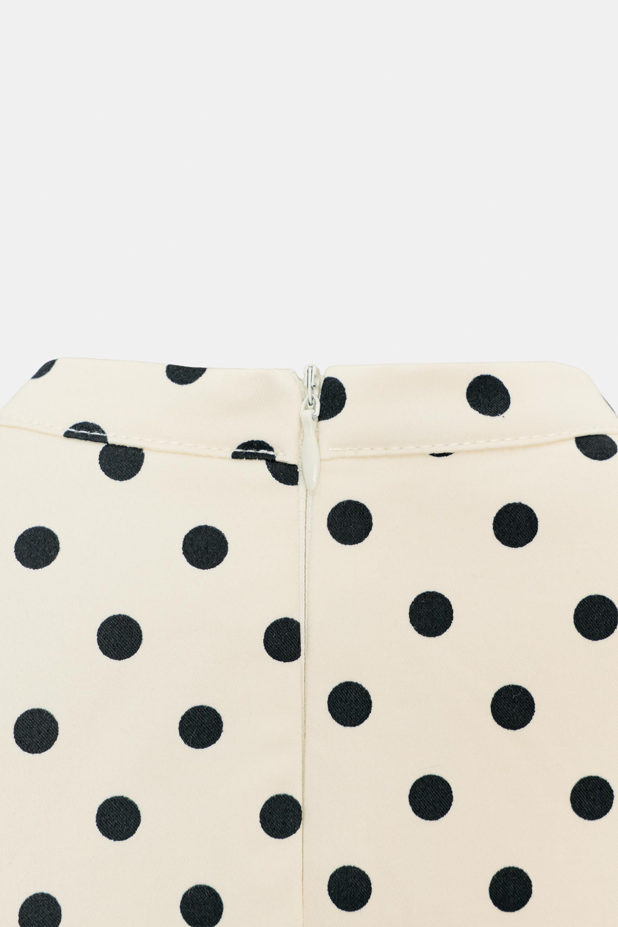 POLKA DOT SHORT DRESS WITH TIE DETAIL | Zara UK