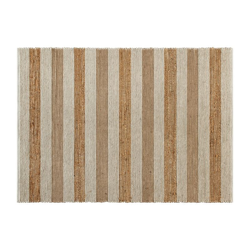 5'x7' Rectangle Woven Solid Jute Area Rug Brown - Merrick Lane | Target