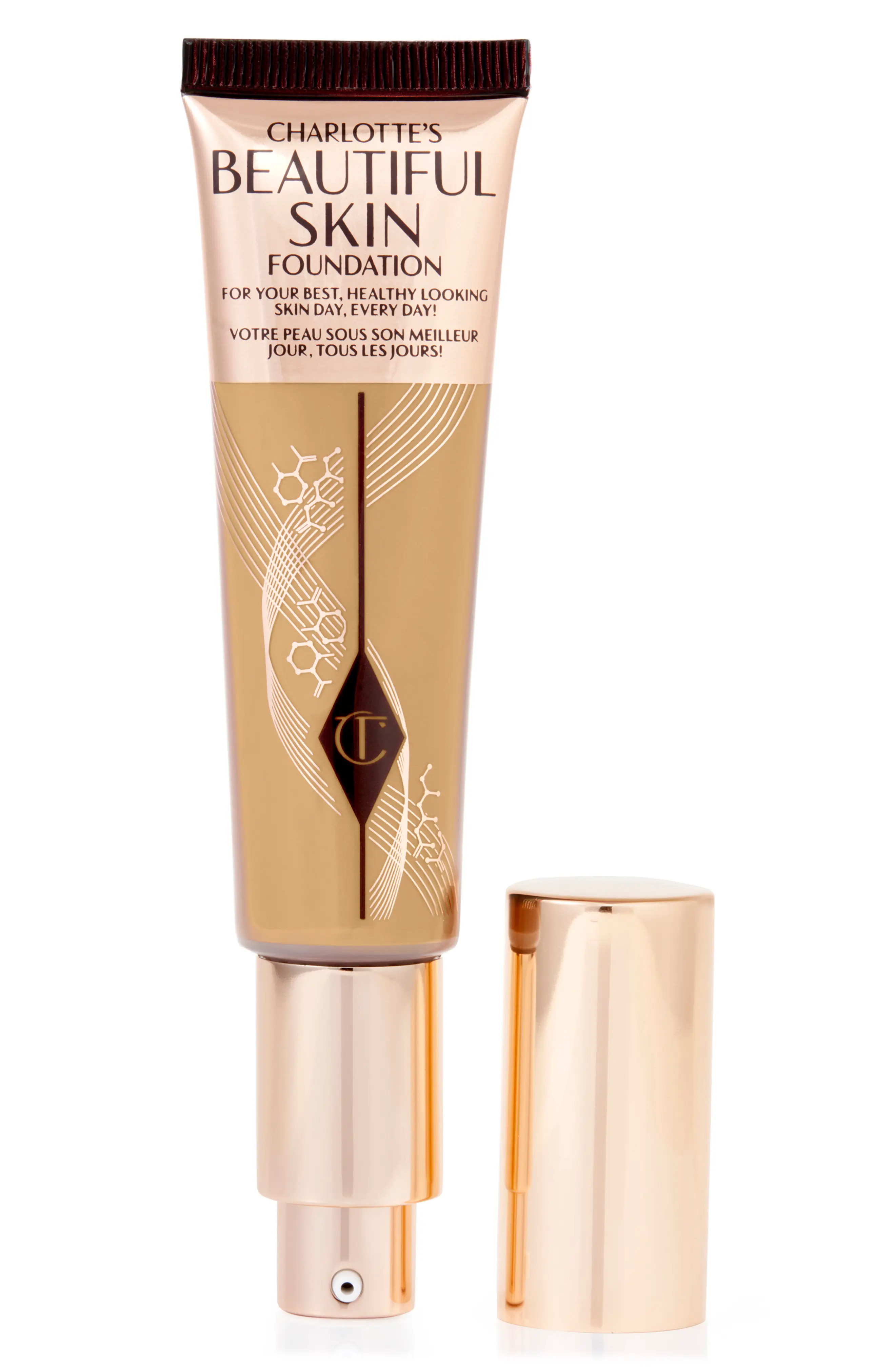 Charlotte Tilbury Beautiful Skin Foundation in 7 Warm at Nordstrom | Nordstrom