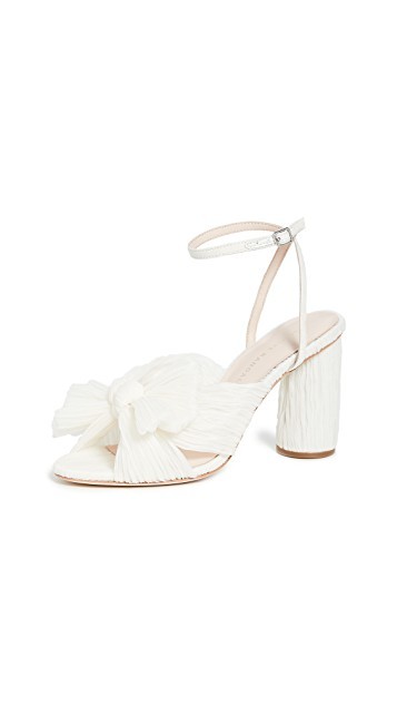 Camellia Pleated Bow Heel with Ankle Strap | Shopbop