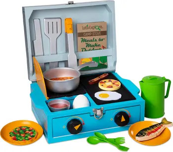 Let's Explore Wooden Camp Stove Play Set | Nordstrom