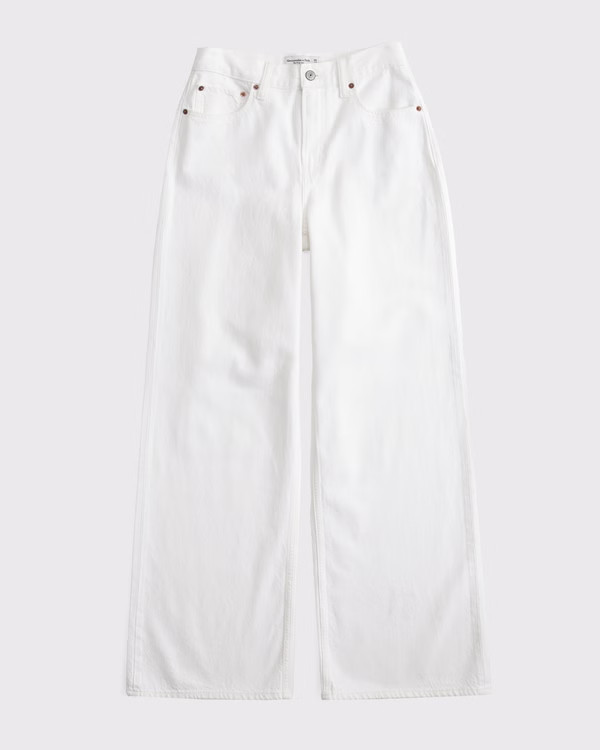 Curve Love High Rise Wide Leg Jean | Abercrombie & Fitch (US)
