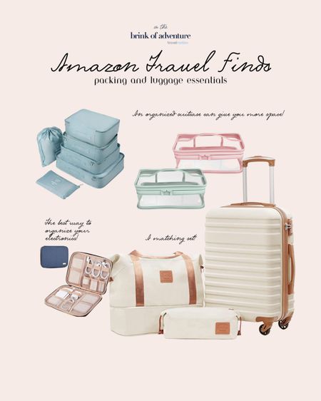 Amazon Travel Finds!💙

Luggage, suitcases, packing cubes, packing, travel organization, family vacation essentials, luggage storage, clothes, travel essentials, packing hacks

#LTKtravel #LTKFind #LTKU