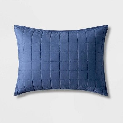 Box Stitch Microfiber Sham - Pillowfort™ | Target