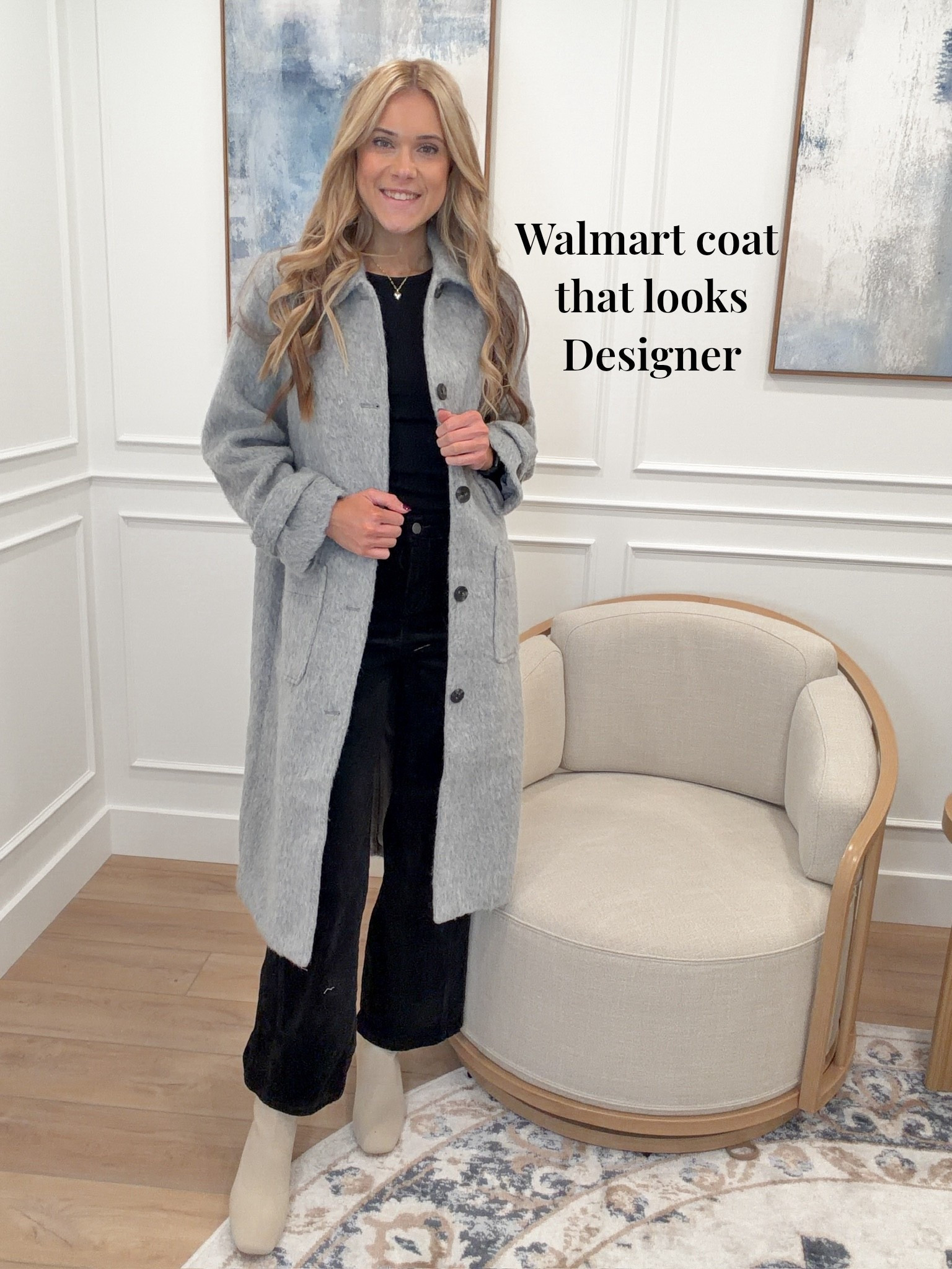 This Walmart coat feels so high-end for the price! 🩶 The soft texture, structured fit, and timeless color make it perfect for layering all season long. Such an easy way to elevate any outfit — from casual to dressy!

#LTKSeasonal #LTKFindsUnder100 #LTKStyleTip