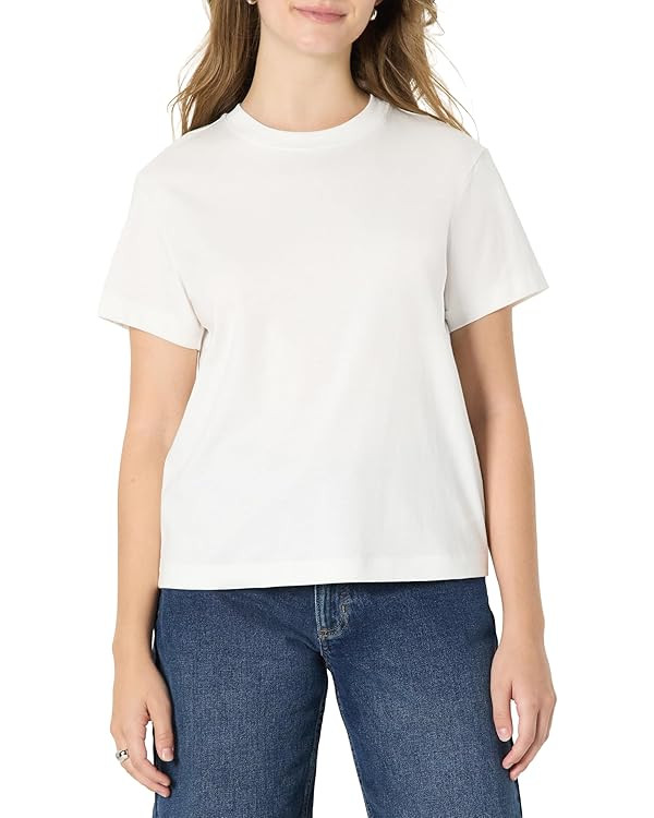 Amazon Essentials Women's Relaxed-Fit Cotton Crewneck T-Shirt | Amazon (US)