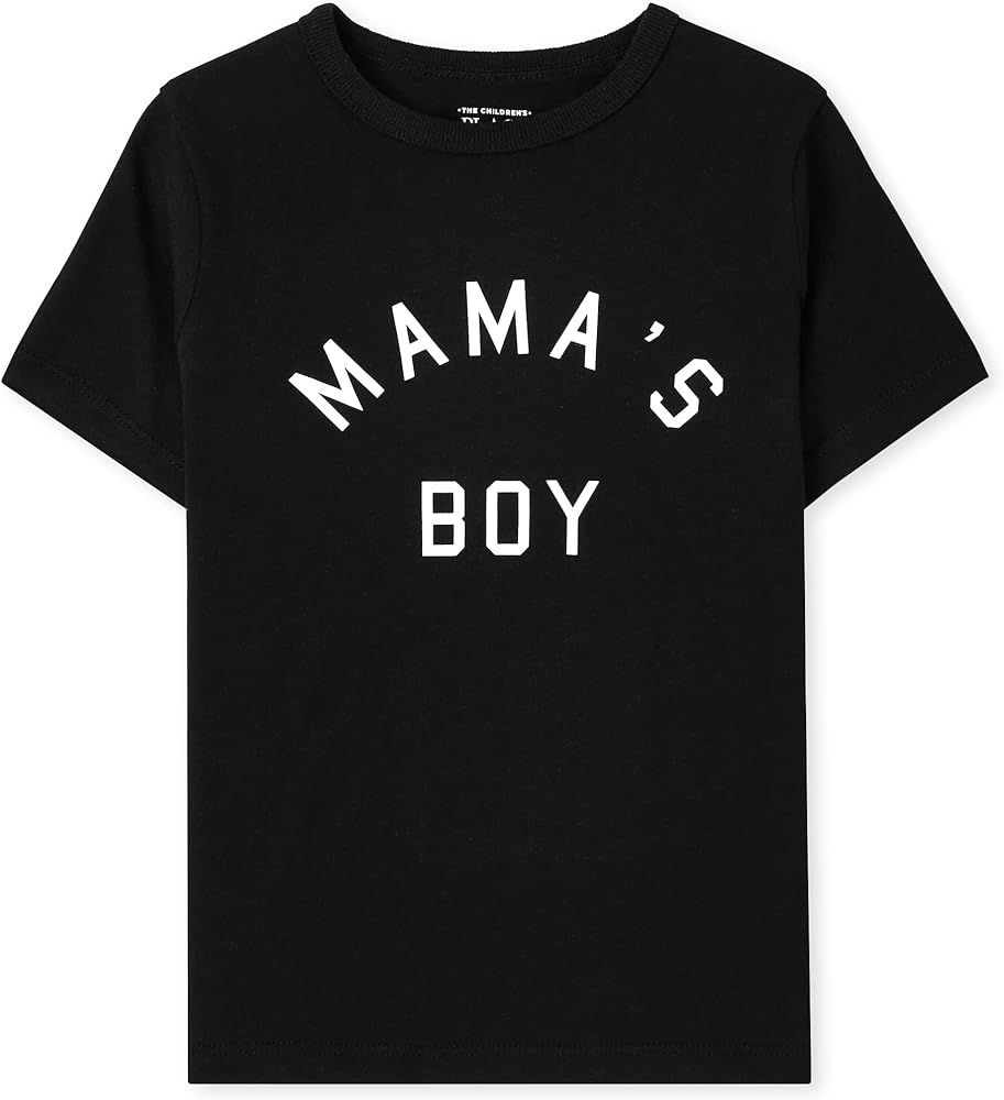The Children's Place unisex baby Mama's Boy Short Sleeve Graphic T Shirt | Amazon (US)