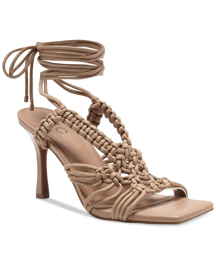 INC International Concepts Women's Brayd Lace-Up Dress Sandals, Created for Macy's & Reviews - Sa... | Macys (US)