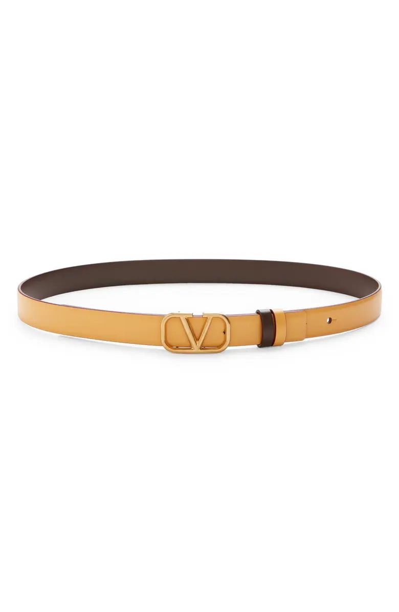 Valentino Garavani VLOGO Buckle Reversible Leather Belt | Nordstrom | Nordstrom Canada