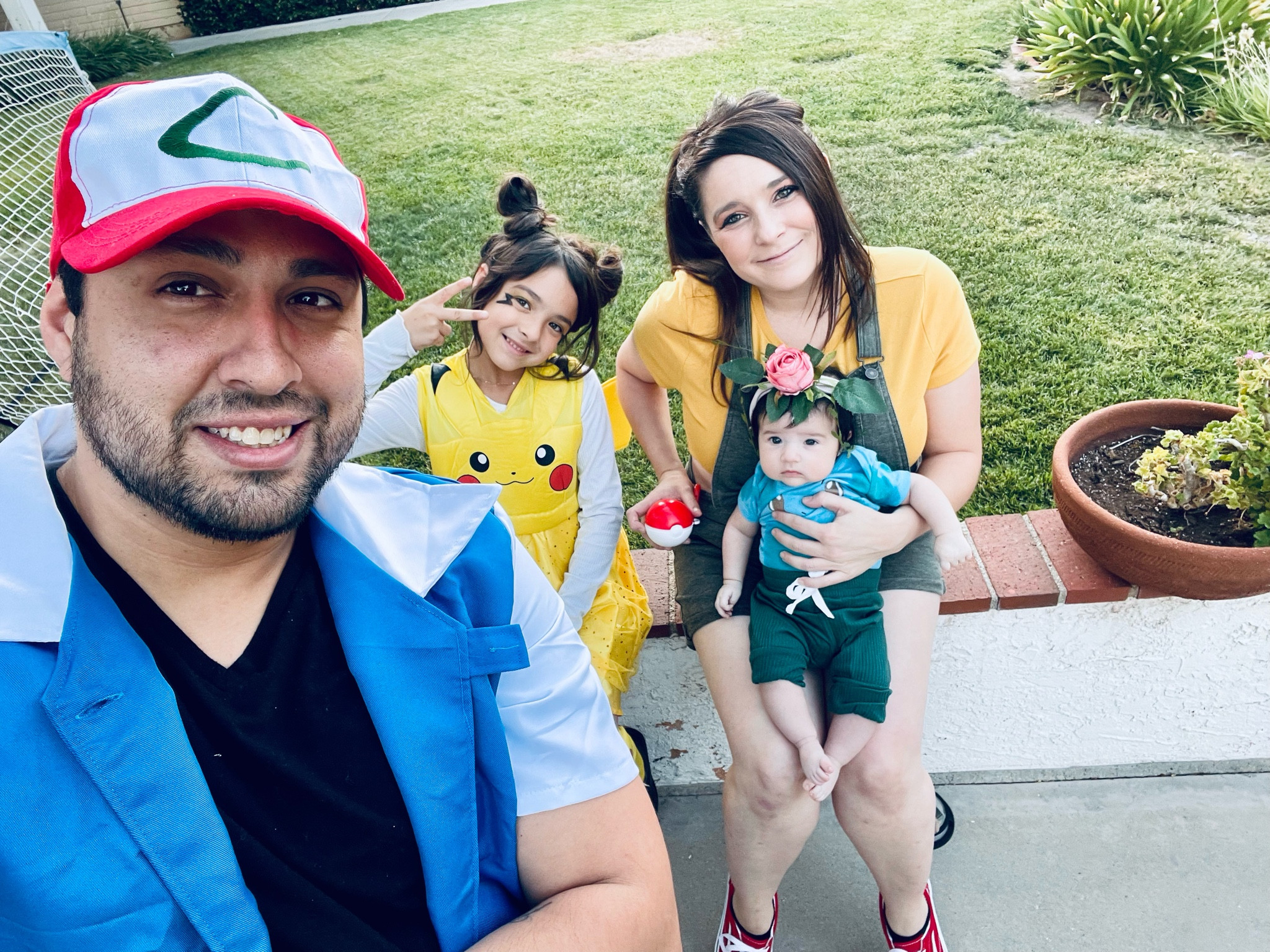 Nostalgic Halloween family costume! For Ivy’s first Halloween we dressed up as our fave Pokemon characters. Mom and dad are ash and misty and the kids are pikachu and ivysaur! Most of this is diy( like Ivy’s headpiece) but I’ll link what I can! 

#LTKFamily #LTKKids #LTKHalloween