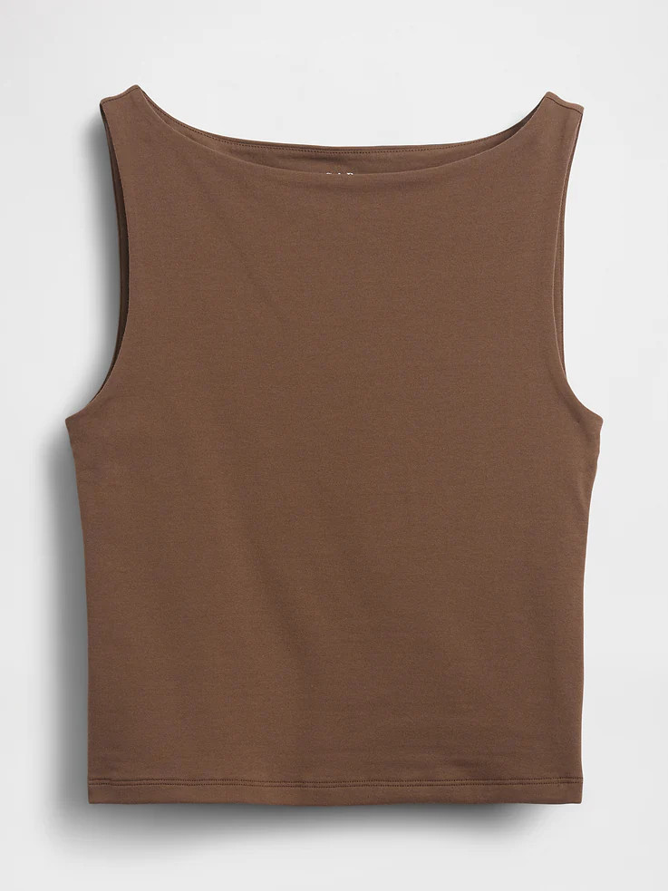 CloseKnit Jersey Boatneck Crop Tank Top | Gap (CA)