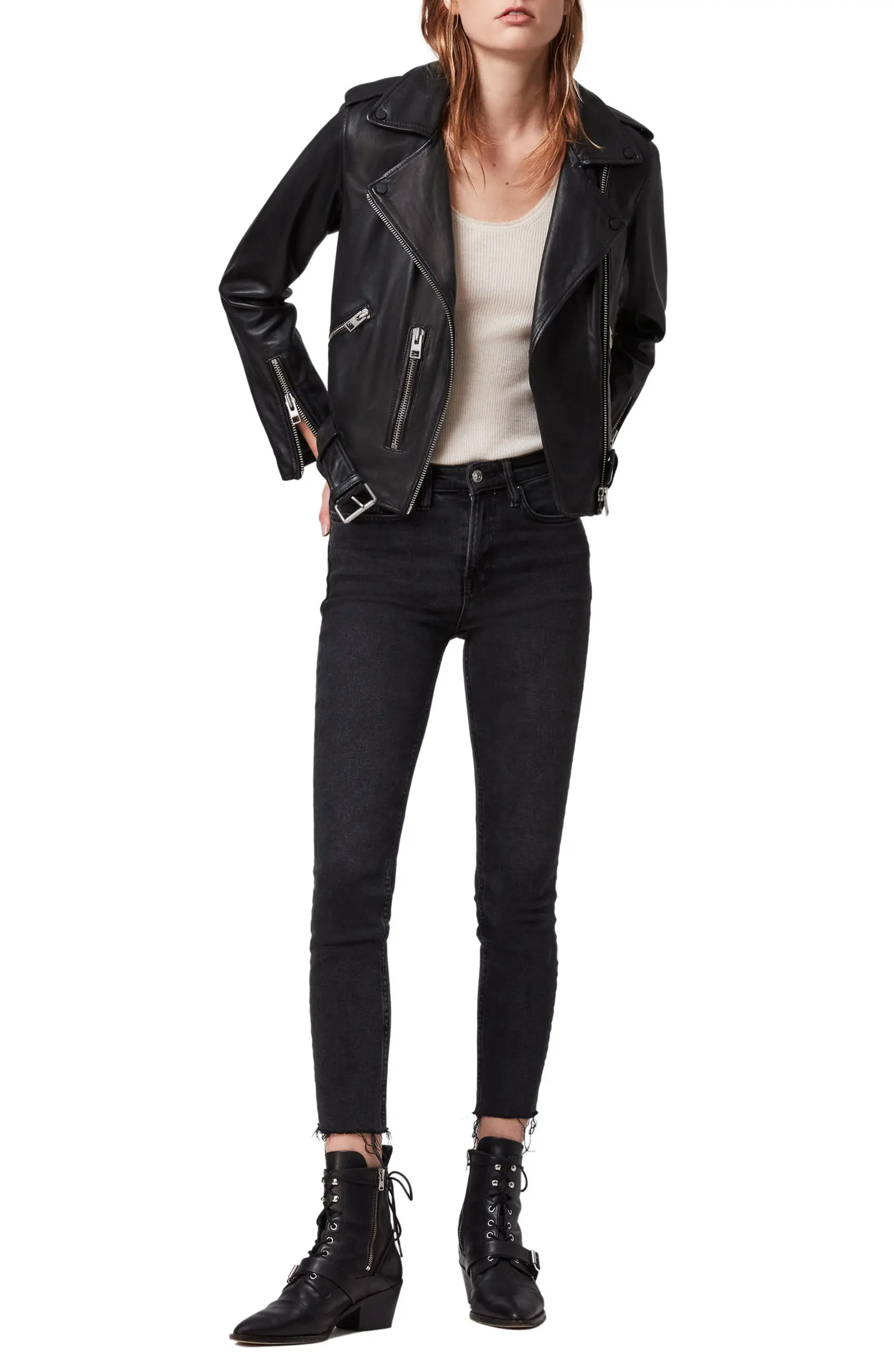 Balfern Leather Biker Jacket | Nordstrom