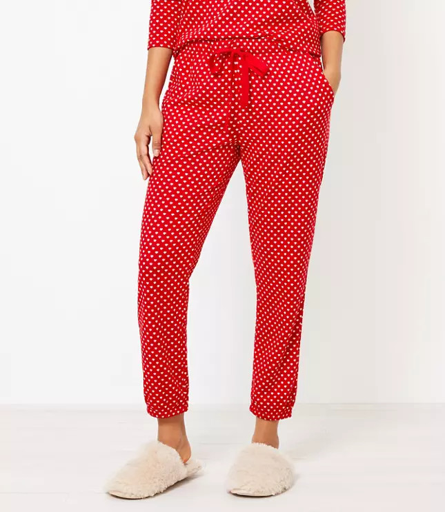 Heart Cozy Pajama Pants | LOFT | LOFT