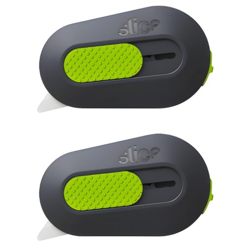 Slice Auto-Retractable Mini Box Cutter | Safe Ceramic Box Cutter Lasting 11x Longer than Metal | Keychain Box Opener | 2 Pack | Amazon (US)