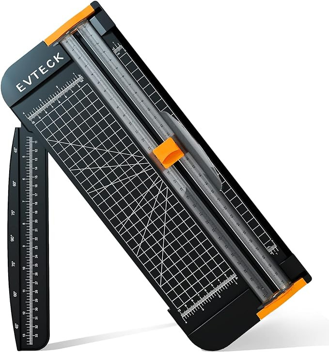 Evteck A4 Paper Cutter 12 Inch Paper Trimmer Scrapbooking Supplies with Automatic Security Safegu... | Amazon (US)
