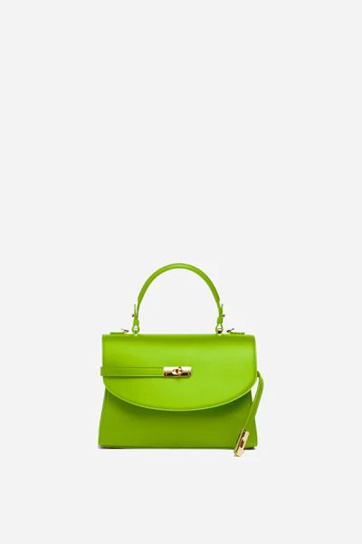 Classic New Yorker Bag in NoLIta Lime - Gold Hardware | Silver & Riley