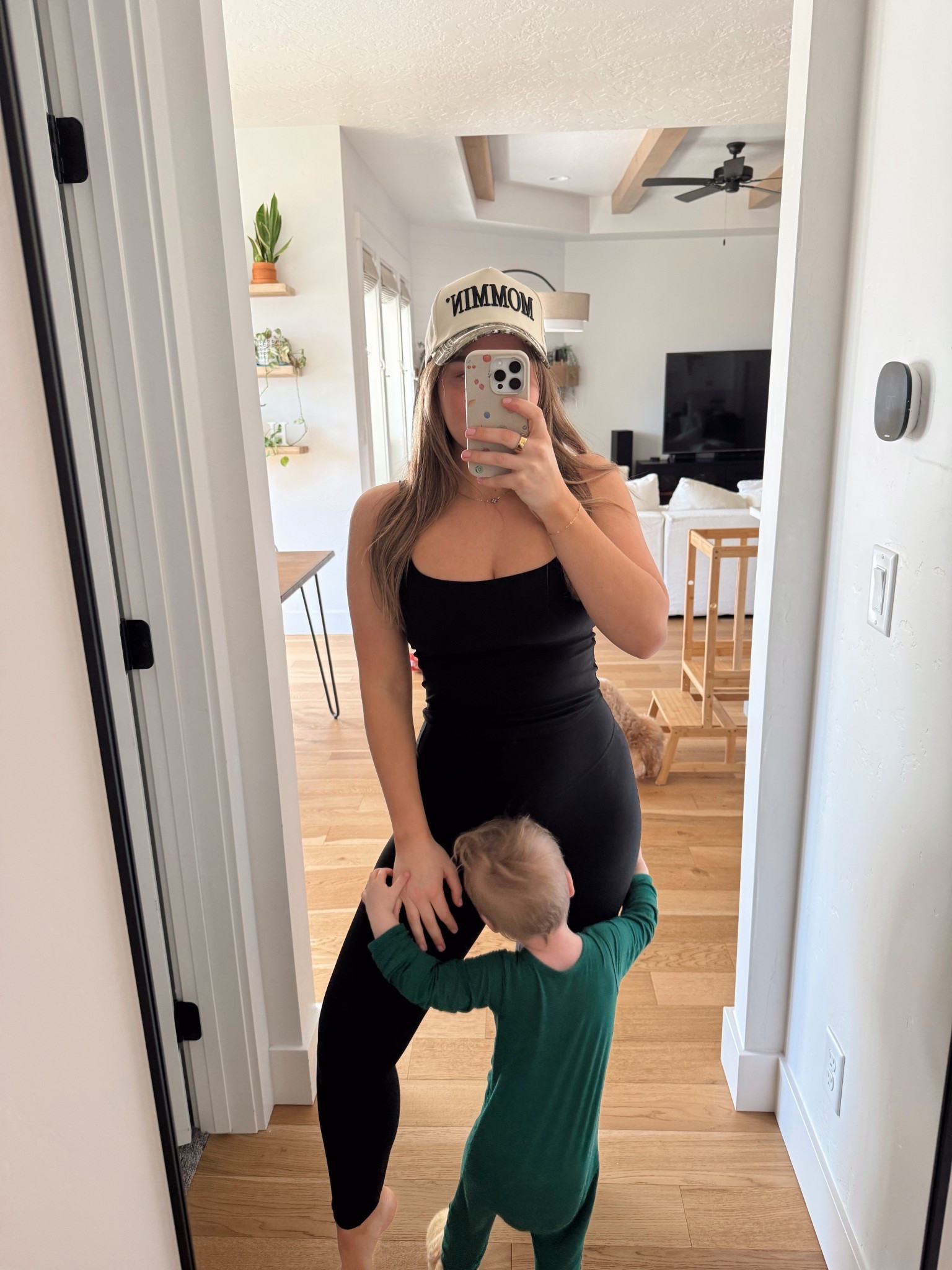 All black vitality fit + this cute Amazon mom hat!🖤 

#LTKmomlife #LTKootd #LTKgrwm