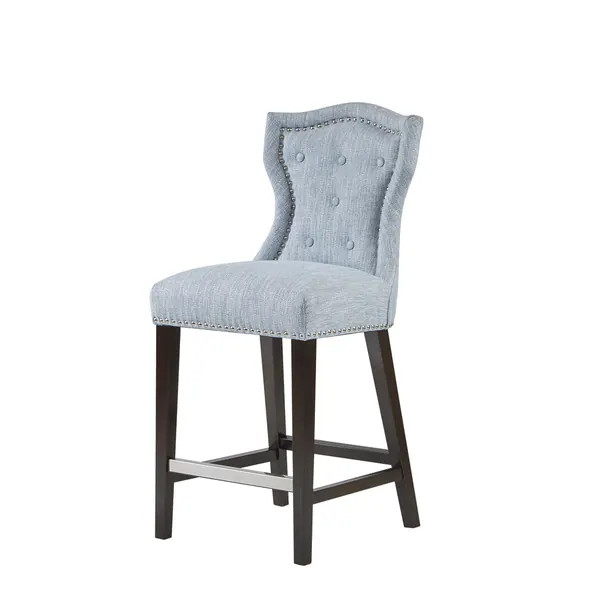 Madison Park Mervin Light Blue 40-inch Counter Stool - 18.125"w x 21.25"d x 40.125"h | Bed Bath & Beyond