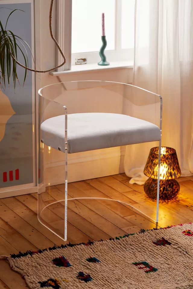 Zion Acrylic Desk Chair | Urban Outfitters (US and RoW)