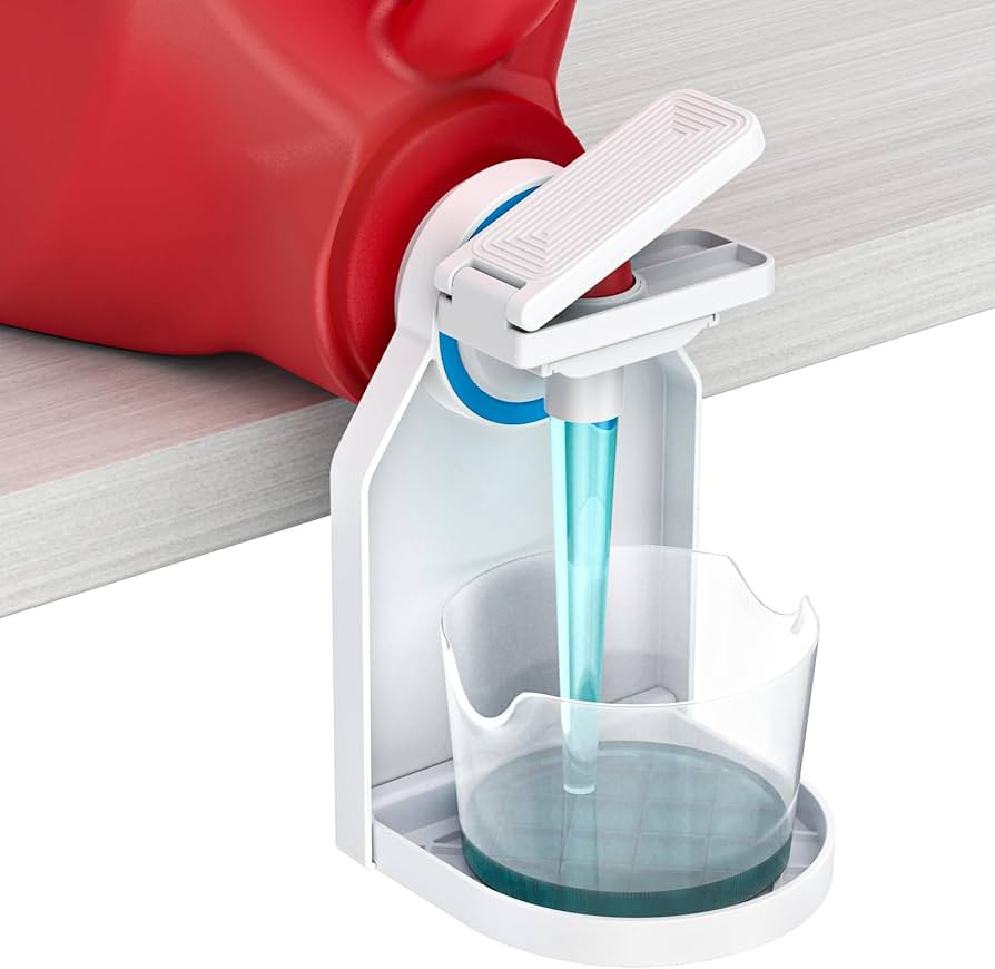 KMOUANTS Laundry Detergent Dispenser Cup Holder,Nozzle Upgraded Labor-Saving Switch Easily No Mor... | Amazon (US)
