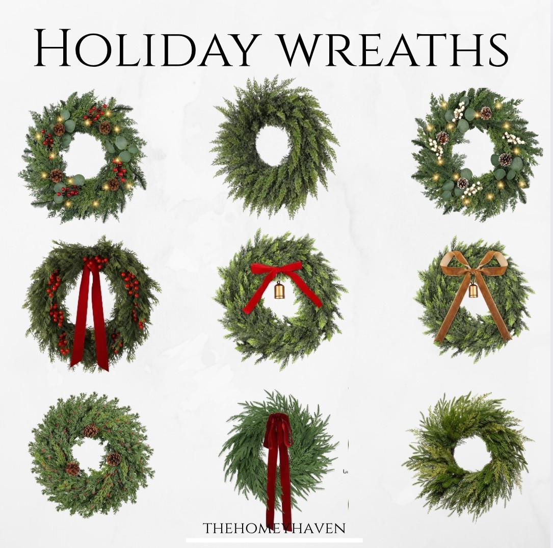 Holiday wreaths most under $50!

Love these!!

Christmas wreaths 
Holiday wreaths
Christmas decor
Christmas front porch
Entryway
Front porch inspo
Wreaths with ribbon
Pretty Christmas wreaths under $50
Amazon home
Amazon finds Gift guides
Thanksgiving decor 
Front door wreaths 

#LTKHome #LTKHoliday #LTKFindsUnder50