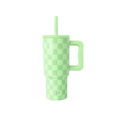 Simple Modern 24oz Trek Checkmate Lidded Tumbler Green Apple | Target
