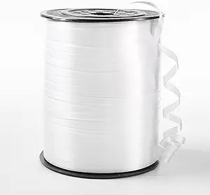 White Curling Ribbon, 500 Yard Christmas Curling Ribbons for Gift Wrapping, Balloon String for Ba... | Amazon (US)