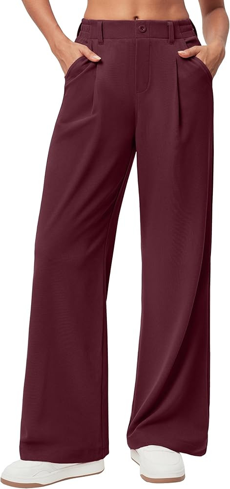 Ewedoos Wide Leg Pants Woman Stretchy Work Dress Pants Women Trendy 2026 Business Casual Outfits ... | Amazon (US)