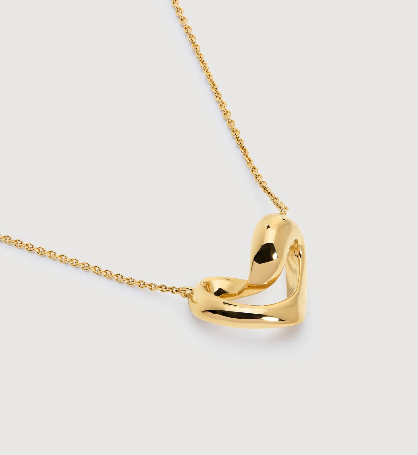 Infinity Heart Chain Necklace | Monica Vinader (US)