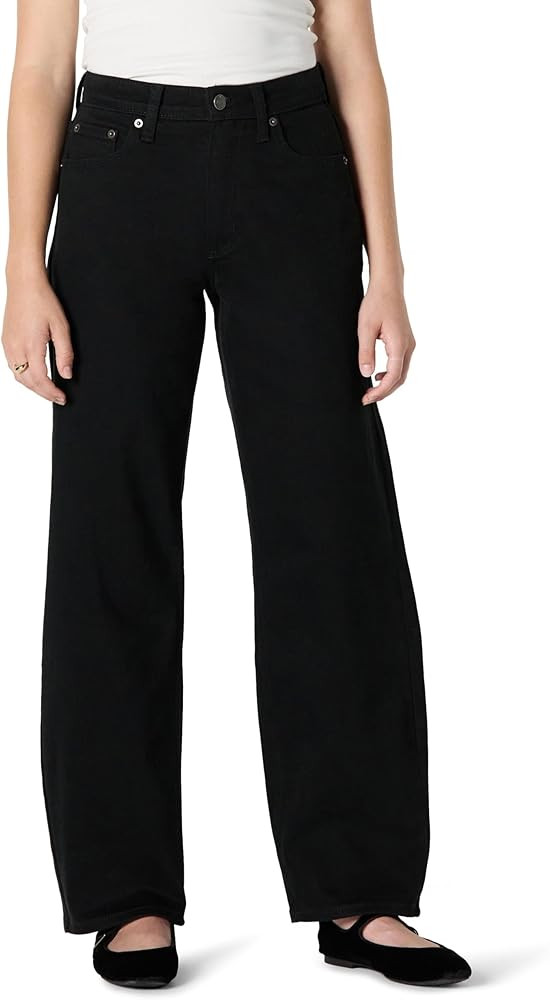 Amazon Essentials Vaqueros de tiro alto con pierna barril para mujer | Amazon (US)