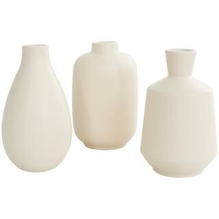 Cream Minimalistic Ceramic Vase Set By Ivory And Iris | Michaels® | Michaels Stores