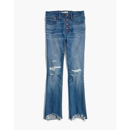 Cali Demi-Boot Jeans in Bronson Wash: Button-Front Edition | Madewell