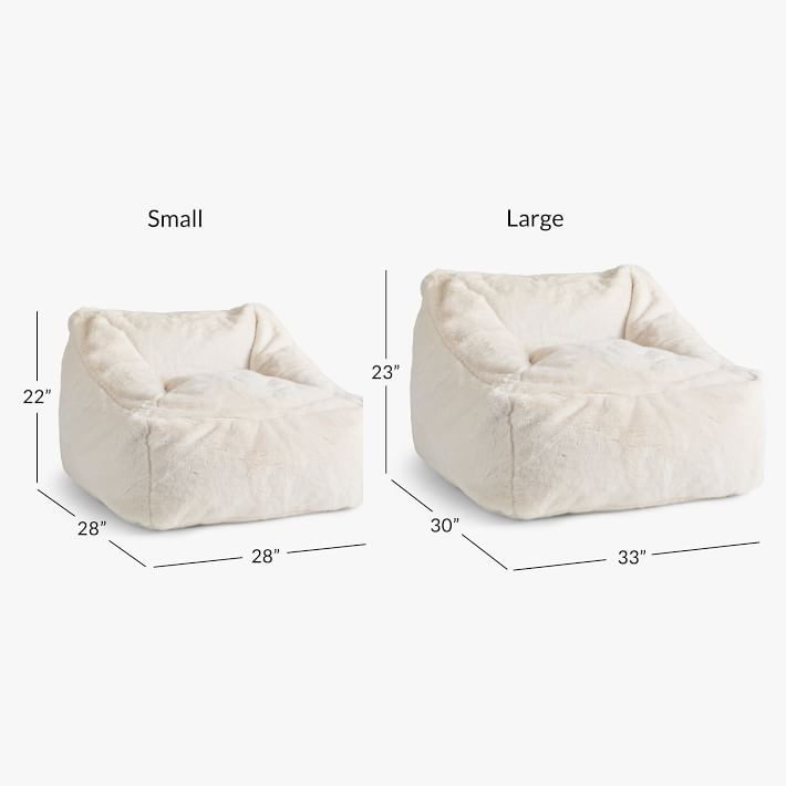 Polar Bear Ivory Modern Lounger | Pottery Barn Teen