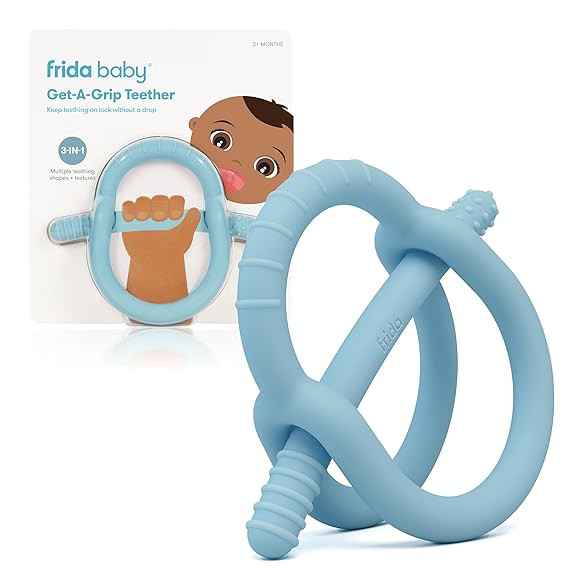 Frida Baby Get-A-Grip BabyTeether for Teething Relief | 100% Food-Grade Silicone Teething Toys fo... | Amazon (US)