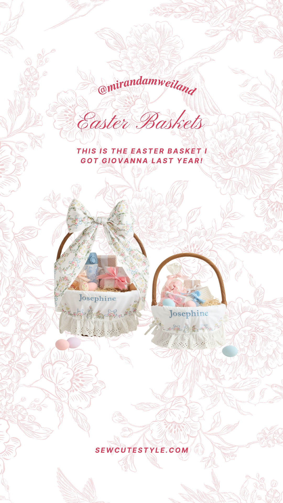 Giovanna’s Easter basket! 🧺 

non toy Easter basket ideas / Easter basket fillers no toys / Easter decor basket ideas / Easter baskets without toys / aesthetic Easter baskets / neutral Easter decor / pastel Easter decor / spring Easter decor / Easter table decor / Easter home decor / Easter basket decor ideas / reusable Easter baskets / minimalist Easter baskets / Easter decor gifts / non candy Easter basket ideas

#LTKKids #LTKBaby #LTKSeasonal