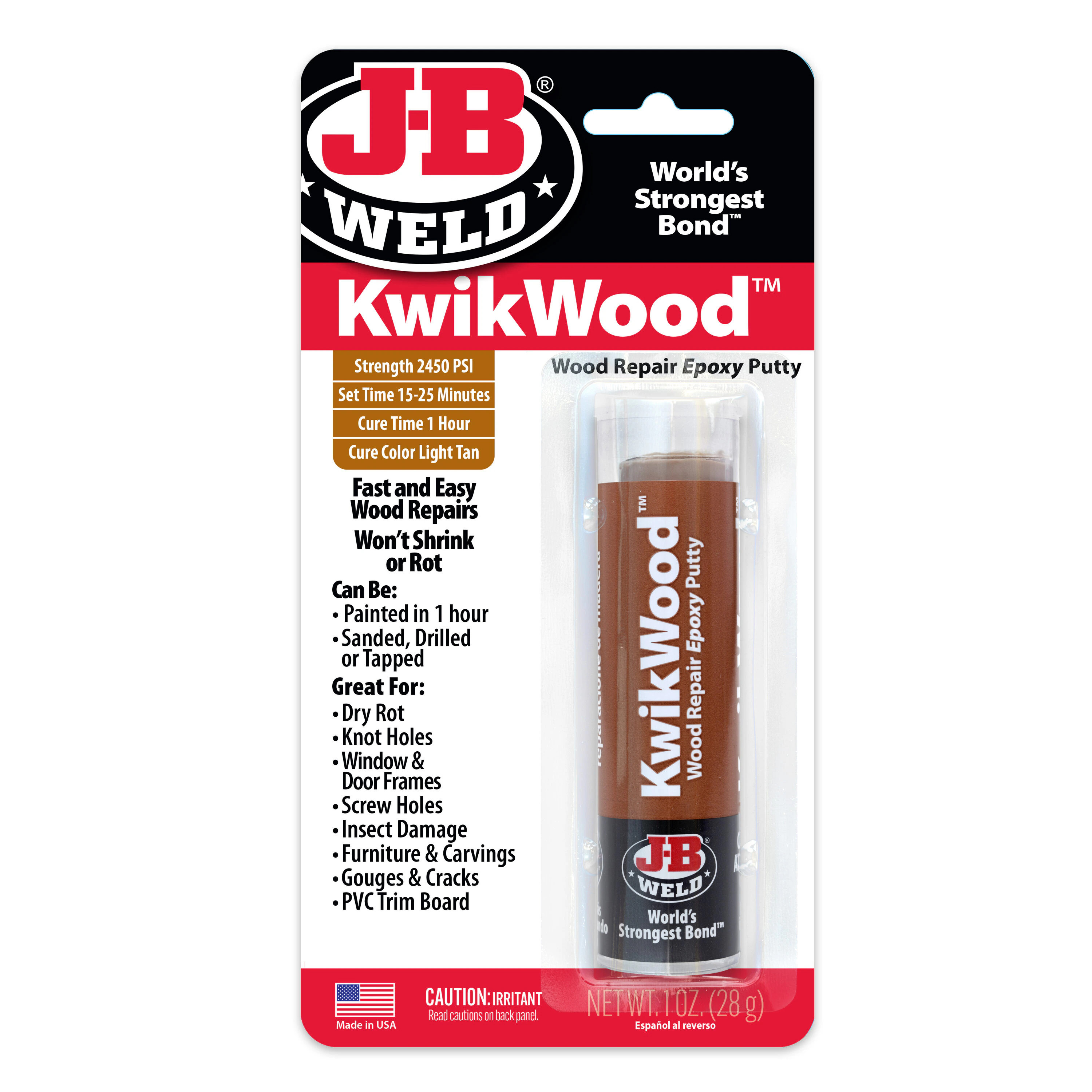 J-B WELD Wood Repair Brown Epoxy Adhesive | 8257 | Lowe's