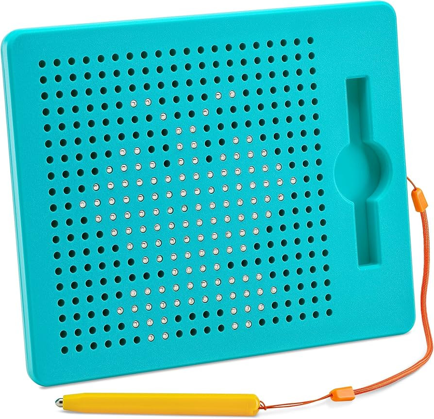 Magnetic Drawing Board for Kids &amp; Toddlers with Beads and Magnet Stylus Pen - Magnetic Tablet Toy... | Amazon (US)