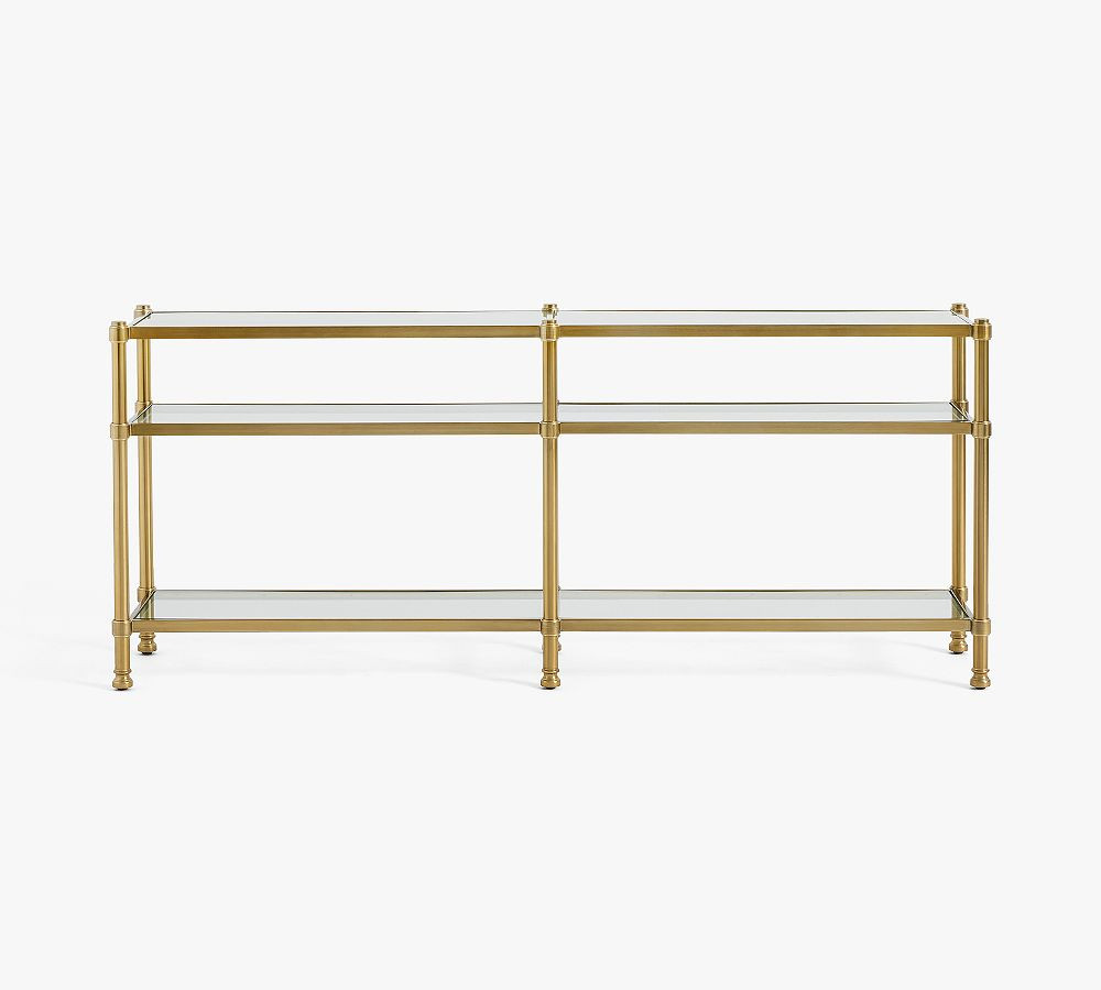 Everson Grand Glass Console Table (73") | Pottery Barn (US)