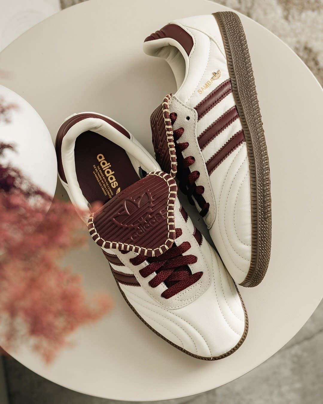 ADIDAS SAMBA LT IN CREAM & BURGUNDY❤️‍🔥🍒

#LTKshoes