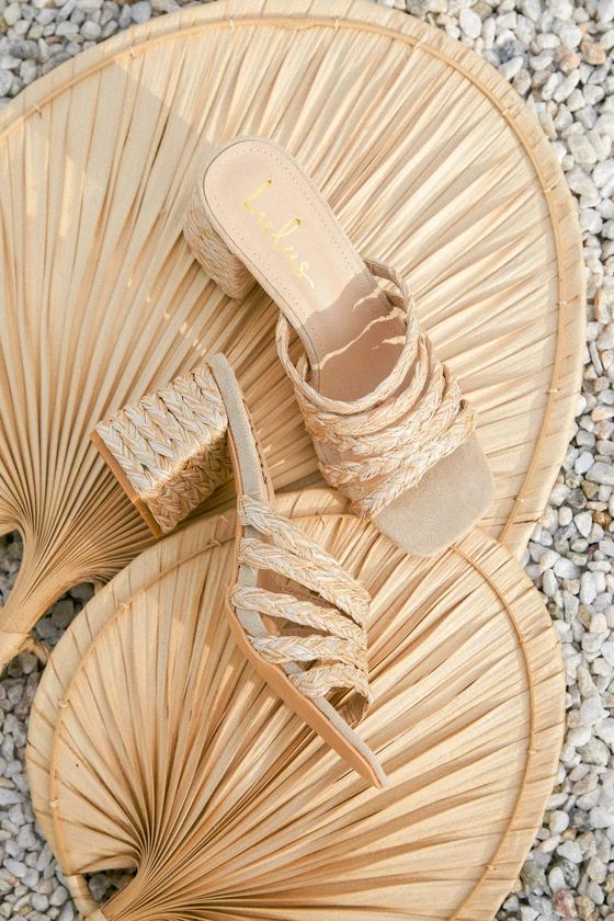 Nayyna Natural Raffia High Heel Sandals | Lulus