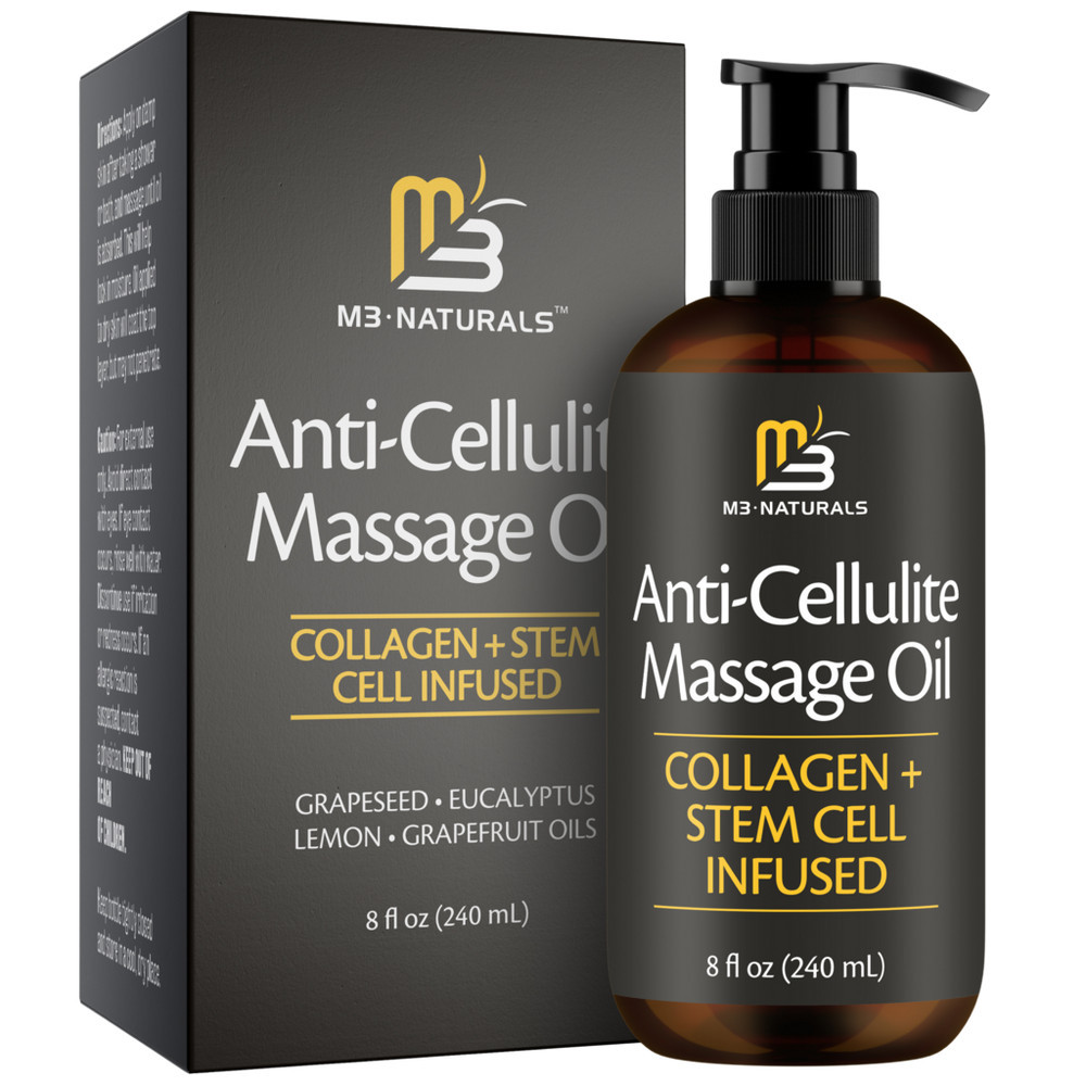 M3 Naturals Anti Cellulite Massage Oil - 8 oz | Ulta