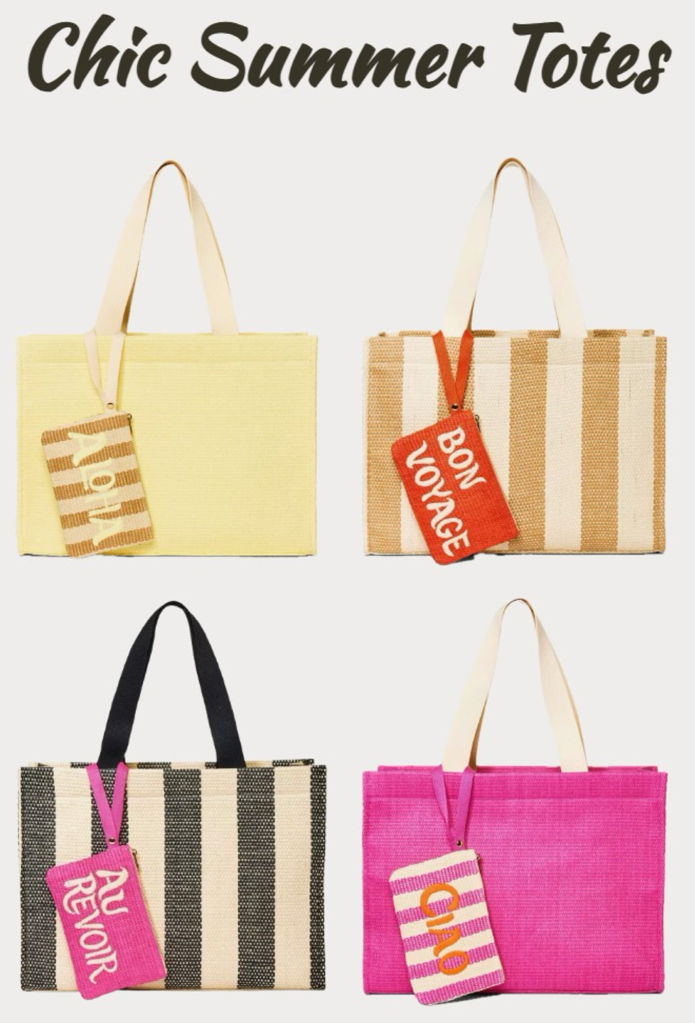 I’m loving this tote bag from Target! It’s only $35, comes in 4 cute colors, and includes the coin purse perfect for essentials! 
……………..
summer bag summer purse tote bag straw tote raffia tote striped tote striped purse coin purse tote with coin purse target bag target purse anthropologie dupe clare v. Dupe beach tote summer tote summer trends summer bag travel bag travel tote mom tote pool day bag pool day tote summer essentials large bag large purse large tote swim bag swim tote ciao tote ciao purse ciao bag

#LTKFamily #LTKItBag #LTKSwim