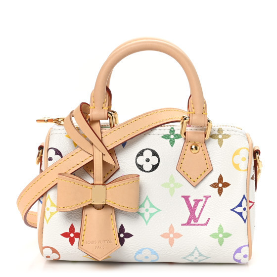 LOUIS VUITTON LV X TM Monogram Multicolor Nano Speedy White | FASHIONPHILE (US)