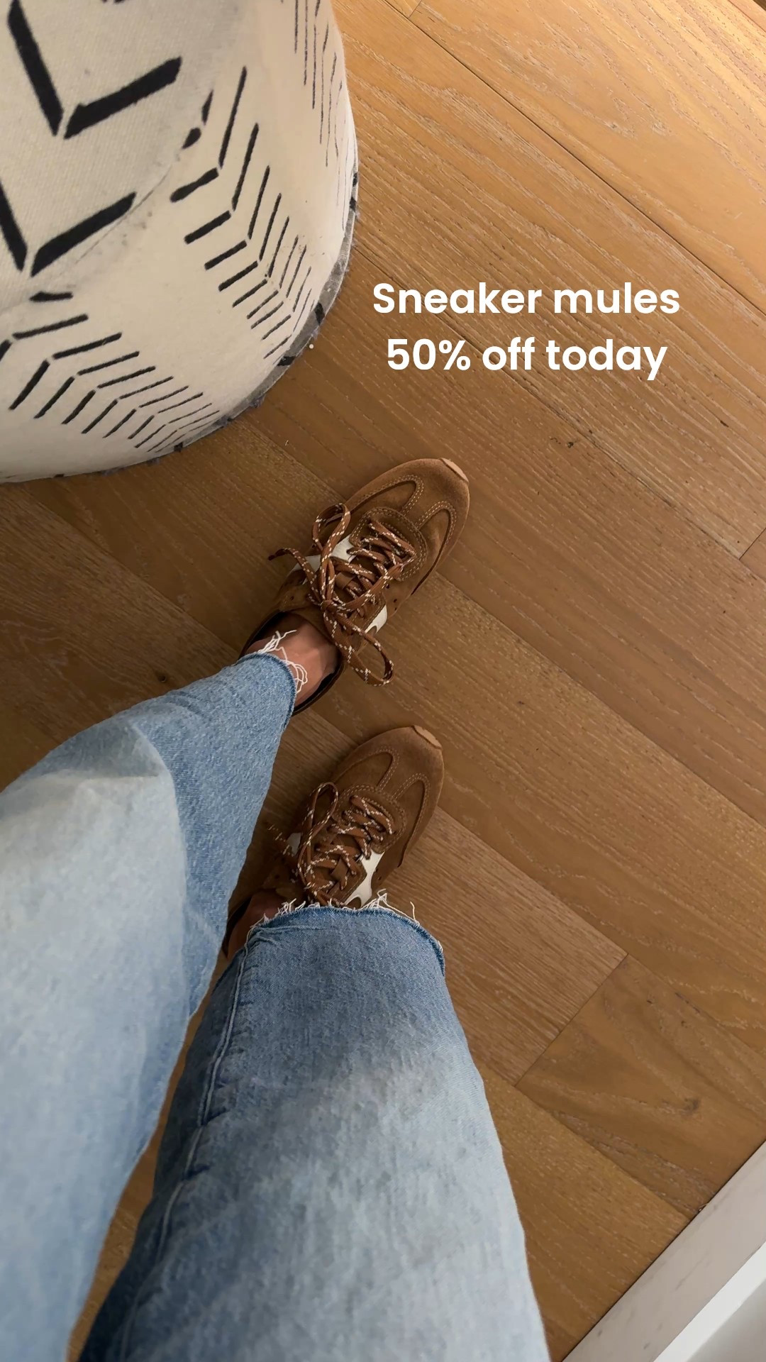 Sneaker mules are 50% off today only. 
True to size for me. Also comes in full sneaker version too. One of my most comfortable sneakers ever  

#LTKOver40 #LTKSaleAlert