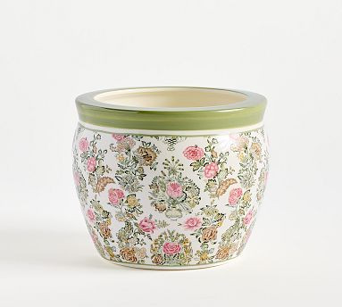 Kravet Rosehill Cachepots | Pottery Barn (US)