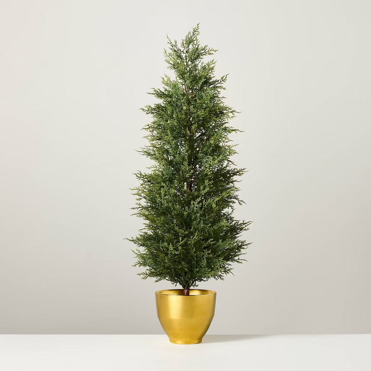 1.8' Faux Cypress Tree in Brass Pot - Hearth & Hand™ with Magnolia | Target