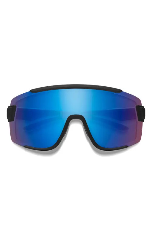 Smith Wildcat ChromaPop™ Shield Snow Goggles in Matte Black /Rose Blue at Nordstrom | Nordstrom