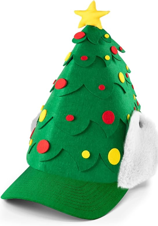 Tipsy Elves Christmas Hats for Men and Women - Funny Unisex Holiday Cap - One Size Fits Most | Amazon (US)