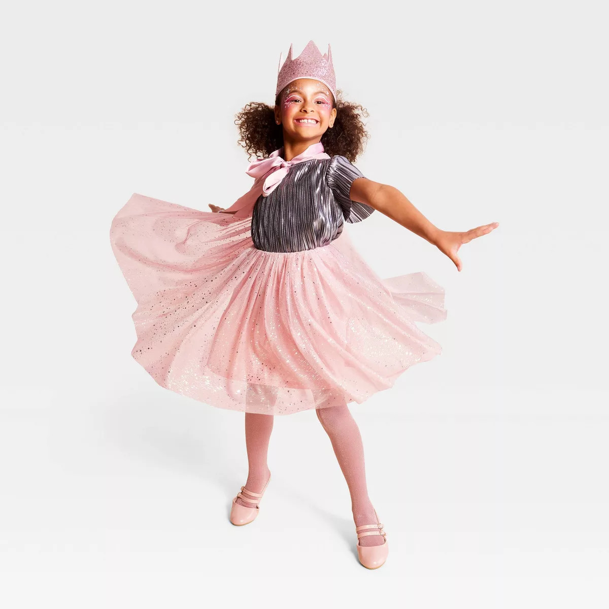 3pc Kids' Elevated Princess Costume Apparel Kit with Crown Pink - Hyde and EEK! Boutique™ | Target